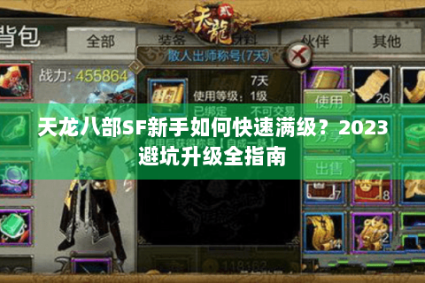 天龙八部SF新手如何快速满级?2023避坑升级全指南 天龙八部SF新手如何快速满级?2023避坑升级全指南