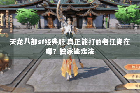 天龙八部sf经典服 真正能打的老江湖在哪?独家鉴定法 天龙八部sf经典服 真正能打的老江湖在哪?独家鉴定法