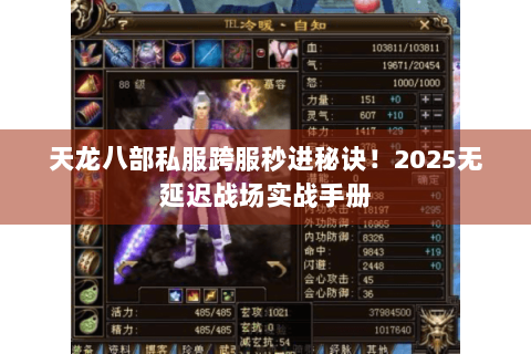 天龙八部私服跨服秒进秘诀！2025无延迟战场实战手册