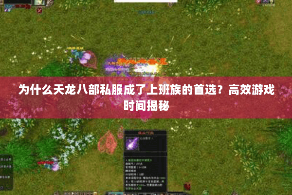 为什么天龙八部私服成了上班族的首选？高效游戏时间揭秘