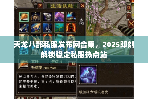 天龙八部私服发布网合集，2025即刻解锁稳定私服热点站