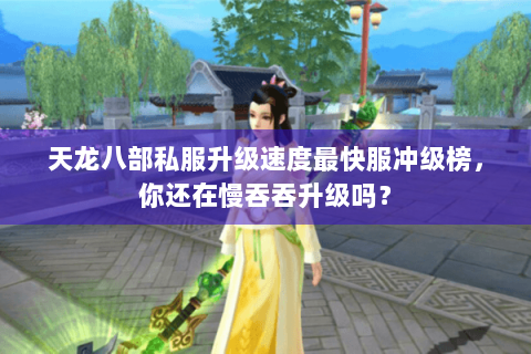 天龙八部私服升级速度最快服冲级榜，你还在慢吞吞升级吗？
