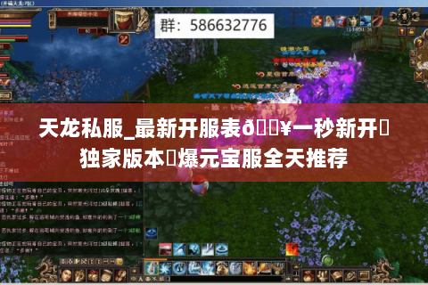 天龙私服_最新开服表🔥一秒新开▷独家版本◁爆元宝服全天推荐