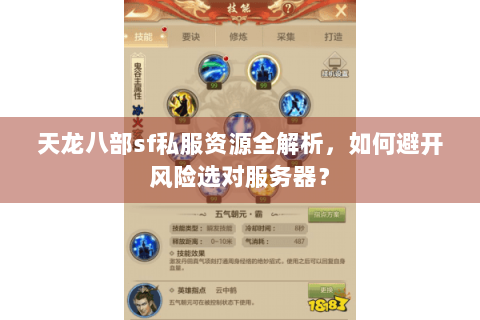 天龙八部sf私服资源全解析,如何避开风险选对服务器? 天龙八部sf私服资源全解析,如何避开风险选对服务器?