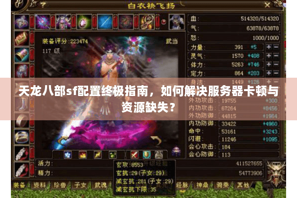 天龙八部sf配置终极指南，如何解决服务器卡顿与资源缺失？