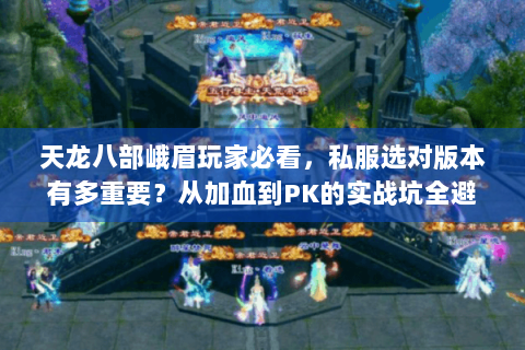 天龙八部峨眉玩家必看，私服选对版本有多重要？从加血到PK的实战坑全避了