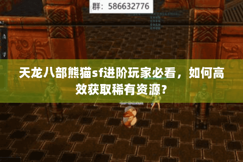 天龙八部熊猫sf进阶玩家必看,如何高效获取稀有资源? 天龙八部熊猫sf进阶玩家必看,如何高效获取稀有资源?