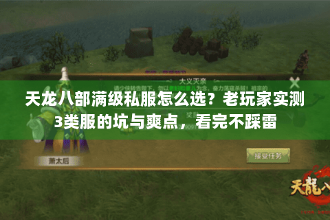 天龙八部满级私服怎么选？老玩家实测3类服的坑与爽点，看完不踩雷