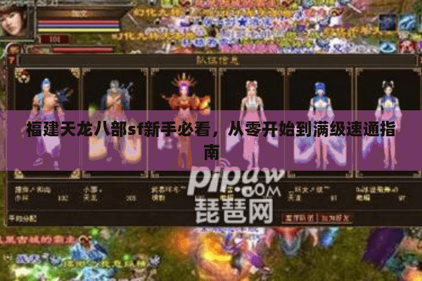 福建天龙八部sf新手必看，从零开始到满级速通指南