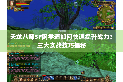 天龙八部SF网学道如何快速提升战力？三大实战技巧揭秘