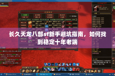 长久天龙八部sf新手避坑指南，如何找到稳定十年老端