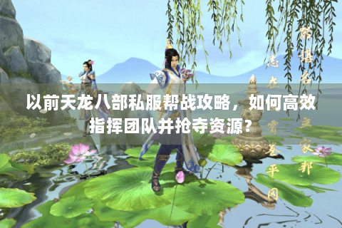 以前天龙八部私服帮战攻略,如何高效指挥团队并抢夺资源? 以前天龙八部私服帮战攻略,如何高效指挥团队并抢夺资源?
