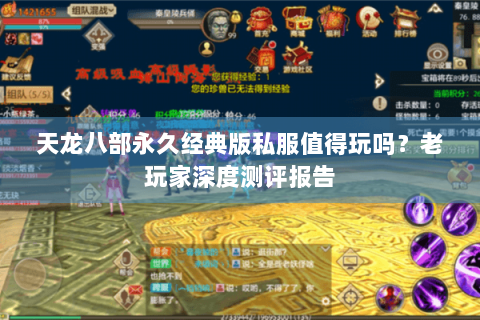 天龙八部永久经典版私服值得玩吗？老玩家深度测评报告