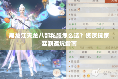 黑龙江天龙八部私服怎么选?资深玩家实测避坑指南 黑龙江天龙八部私服怎么选?资深玩家实测避坑指南