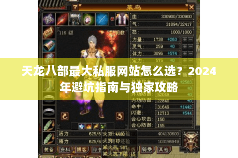 天龙八部最大私服网站怎么选？2024年避坑指南与独家攻略