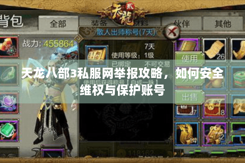 天龙八部3私服网举报攻略,如何安全维权与保护账号 天龙八部3私服网举报攻略,如何安全维权与保护账号