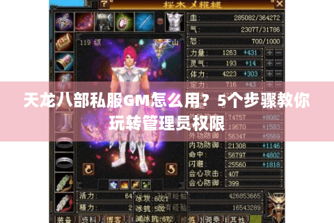 天龙八部私服GM怎么用?5个步骤教你玩转管理员权限 天龙八部私服GM怎么用?5个步骤教你玩转管理员权限