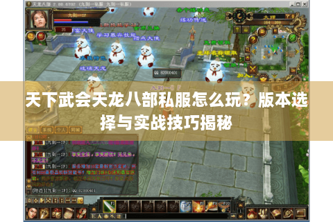 天下武会天龙八部私服怎么玩?版本选择与实战技巧揭秘 天下武会天龙八部私服怎么玩?版本选择与实战技巧揭秘
