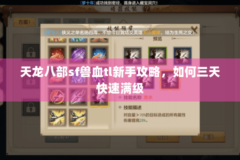 天龙八部sf兽血tl新手攻略,如何三天快速满级 天龙八部sf兽血tl新手攻略,如何三天快速满级