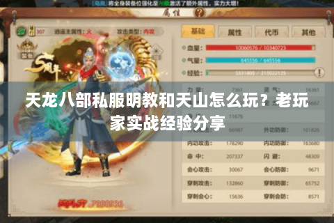 天龙八部私服明教和天山怎么玩?老玩家实战经验分享 天龙八部私服明教和天山怎么玩?老玩家实战经验分享