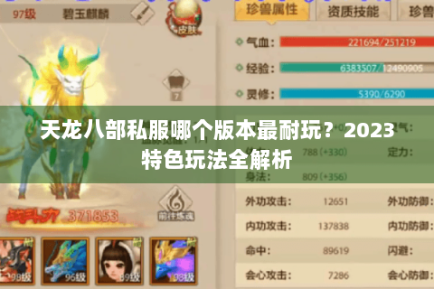 天龙八部私服哪个版本最耐玩?2023特色玩法全解析 天龙八部私服哪个版本最耐玩?2023特色玩法全解析