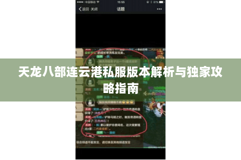 天龙八部连云港私服版本解析与独家攻略指南
