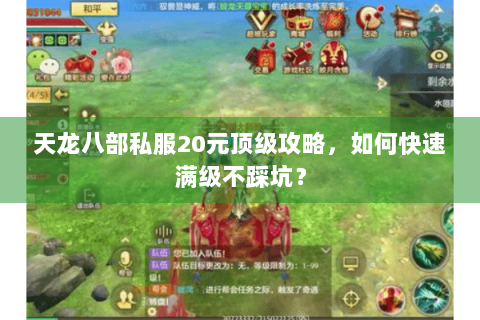 天龙八部私服20元顶级攻略，如何快速满级不踩坑？