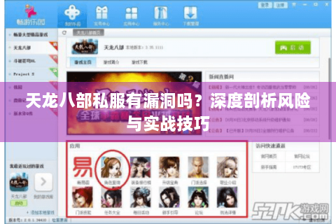 天龙八部私服有漏洞吗?深度剖析风险与实战技巧 天龙八部私服有漏洞吗?深度剖析风险与实战技巧