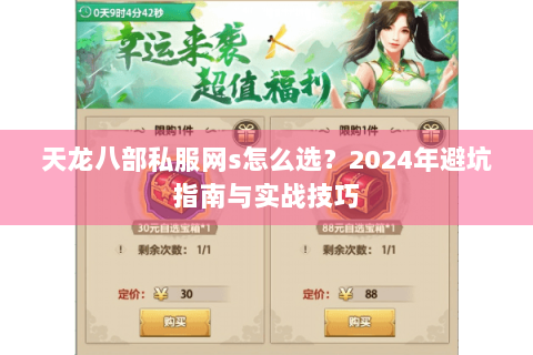 天龙八部私服网s怎么选？2024年避坑指南与实战技巧