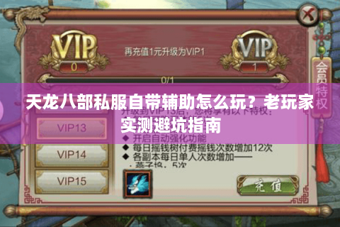 天龙八部私服自带辅助怎么玩?老玩家实测避坑指南 天龙八部私服自带辅助怎么玩?老玩家实测避坑指南