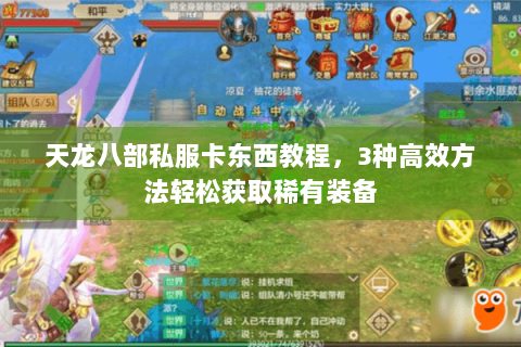 天龙八部私服卡东西教程,3种高效方法轻松获取稀有装备 天龙八部私服卡东西教程,3种高效方法轻松获取稀有装备