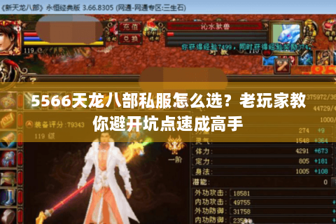 5566天龙八部私服怎么选？老玩家教你避开坑点速成高手