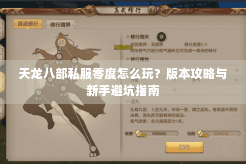 天龙八部私服零度怎么玩？版本攻略与新手避坑指南
