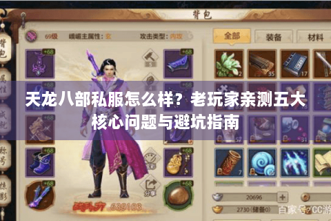 天龙八部私服怎么样?老玩家亲测五大核心问题与避坑指南 天龙八部私服怎么样?老玩家亲测五大核心问题与避坑指南