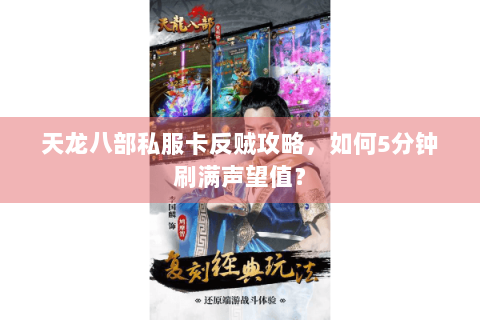 天龙八部私服卡反贼攻略，如何5分钟刷满声望值？