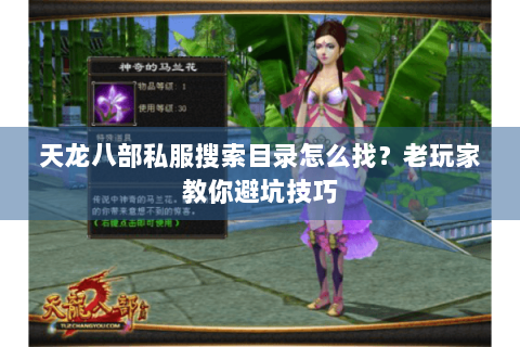 天龙八部私服搜索目录怎么找?老玩家教你避坑技巧 天龙八部私服搜索目录怎么找?老玩家教你避坑技巧