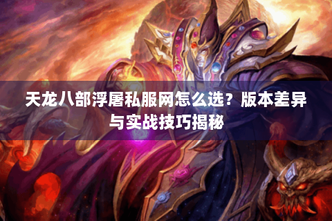 天龙八部浮屠私服网怎么选？版本差异与实战技巧揭秘