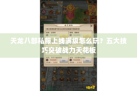 天龙八部私服上线满级怎么玩?五大技巧突破战力天花板 天龙八部私服上线满级怎么玩?五大技巧突破战力天花板