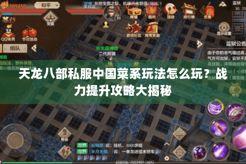 天龙八部私服中国菜系玩法怎么玩?战力提升攻略大揭秘 天龙八部私服中国菜系玩法怎么玩?战力提升攻略大揭秘