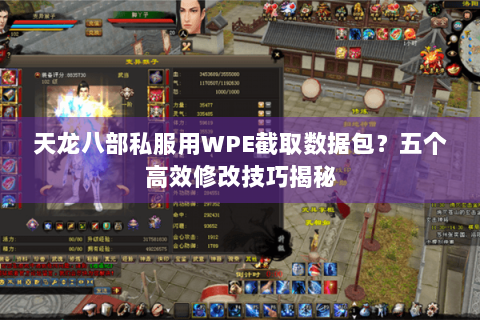 天龙八部私服用WPE截取数据包？五个高效修改技巧揭秘