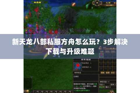 新天龙八部私服方舟怎么玩?3步解决下载与升级难题 新天龙八部私服方舟怎么玩?3步解决下载与升级难题