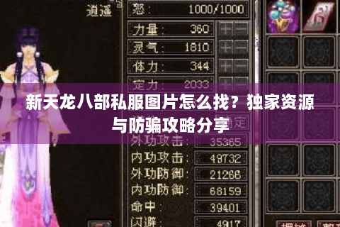 新天龙八部私服图片怎么找?独家资源与防骗攻略分享 新天龙八部私服图片怎么找?独家资源与防骗攻略分享