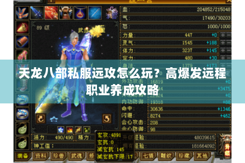 天龙八部私服远攻怎么玩？高爆发远程职业养成攻略