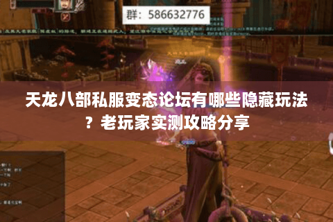 天龙八部私服变态论坛有哪些隐藏玩法？老玩家实测攻略分享