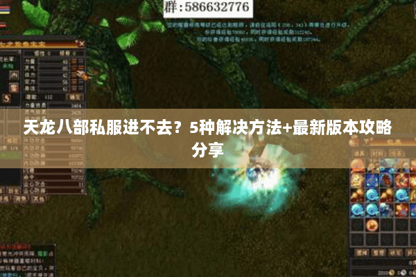 天龙八部私服进不去?5种解决方法+最新版本攻略分享 天龙八部私服进不去?5种解决方法+最新版本攻略分享