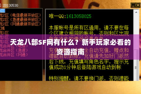 天龙八部SF网有什么？新手玩家必看的资源指南
