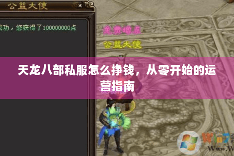 天龙八部私服怎么挣钱，从零开始的运营指南